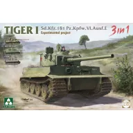   Takom Tiger I Experimental Project Sd.Kfz. 181 Pz. Kpfw. VI. Ausf. E 3 in 1 1:35 (TAK2192)