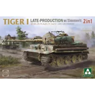   Takom Tiger I Late-Production w/Zimmerit Sd.Kfz.181 Pz.Kpfw.VI Ausf.E (Late/Late Command 2 in 1) 1:35 (TAK2199)