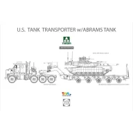   Takom U.S. M1070&M1000 70 Ton Tank Transporter w/Abrams TANK, Limited Edition 1:72 (TAK5002X)