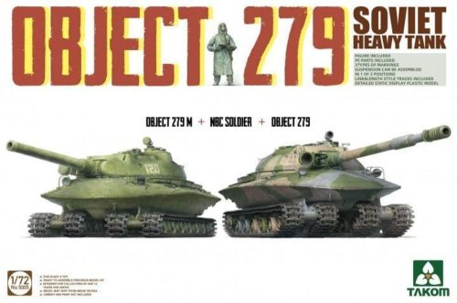 Takom Object 279+Object 279M+NBC Soldier Soviet Heavy Tank 1:72 (TAK5005)