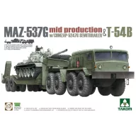   Takom MAZ-537G  w/ChMZAP-5247G   Semi-trailer mid production & T-54B 1:72 (TAK5013)
