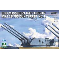   Takom USS MISSOURI BATTLESHIP  MK.7 16''/50 GUN TURRET No.1 1:72 (TAK5015)
