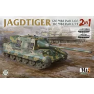   Takom JAGDTIGER (2in1) 128MM Pak L66, 88MM Pak L71 1:35 (TAK8008)