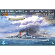   Takom SMS DERFFLINGER 1916 & SMS LUETZOW 1916  & ZEPPELIN Q CLASS (LIMITED EDITION 1:700 (TAKSP7043)
