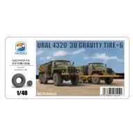 Toucan Model URAL 4320 3D GRAVITY TIRE×6 1:48 (TC3D015)