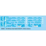   Trumpeter Morser Karl-Gerat 040/041 on railway transport carrier 1:35 (00208)