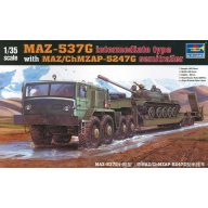   Trumpeter MAZ-537G intermediate Type with MAZ/ChMZAP 5247G semi-trailer 1:35 (00211)