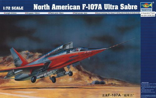 Trumpeter North American F-107 A Ultra Sabre 1:72 (01605)
