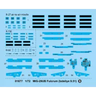 Trumpeter MIG-29UB Fulcrum (Izdeliye 9.51) 1:72 (01677)