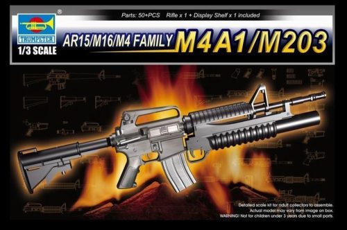 Trumpeter AR15/M16/M4 Family-M4A1/M203 1:3 (01909)