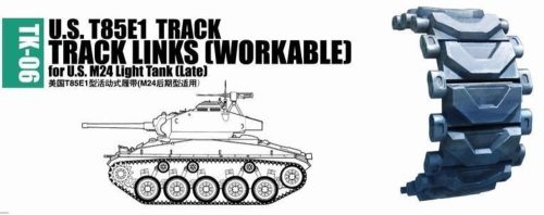 Trumpeter U.S. T85E1 track for M24 light tank (late)  (02036)