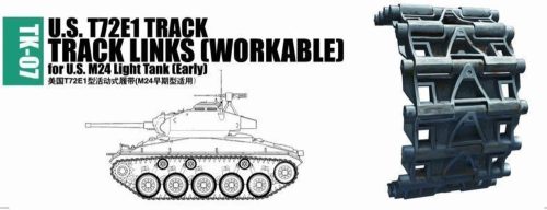 Trumpeter U.S. T72E1 track for M24 light tank (early)  (02037)