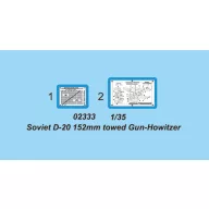 Trumpeter Soviet D-20 152mm towed Gun-Howitzer 1:35 (02333)
