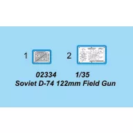 Trumpeter Soviet D-74 122mm Field Gun 1:35 (02334)