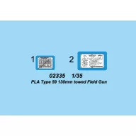 Trumpeter PLA Type 59 130mm towed Field Gun 1:35 (02335)