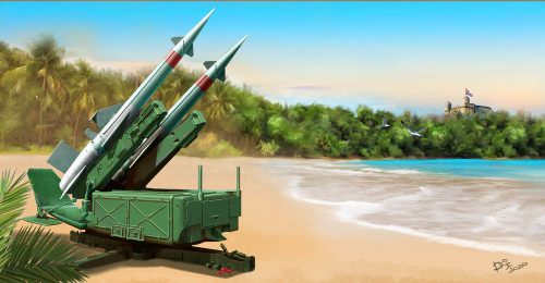 Trumpeter Soviet 5P71 Launcher with 5V27 Missile Pechora (SA-3B Goa) Rounds Loaded 1:35 (02353)