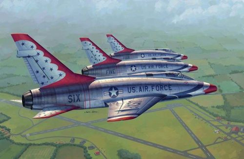 Trumpeter F-100D in Thunderbirds livery 1:48 (02822)