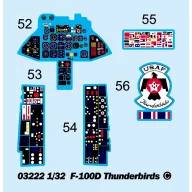 Trumpeter F-100D in Thunderbirds livery 1:32 (03222)