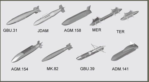 Trumpeter US aircraft weapons - Guided Bombs 1:32 (03305)