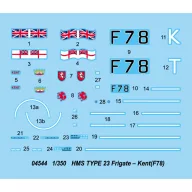 Trumpeter HMS TYPE 23 Frigate - Kent (F78) 1:350 (04544)