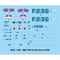 Trumpeter HMS TYPE 23 Frigate-MOntrose (F236) 1:350 (04545)
