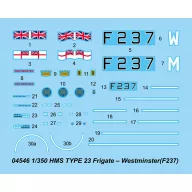   Trumpeter HMS TYPE 23 Frigate-Westminster(F237) 1:350 (04546)