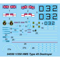 Trumpeter HMS Type 45 Destroyer 1:350 (04550)