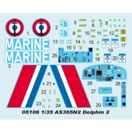 Trumpeter AS365N2 Dolphin 2 Helicopter 1:35 (05106)