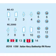 Trumpeter Italian Navy Battleship RN Roma 1:350 (05318)