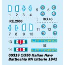 Trumpeter Italian Navy Battleship RN Littorio 1941 1:350 (05319)