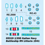   Trumpeter Italian Navy Battleship RN Littorio 1941 1:350 (05319)