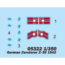 Trumpeter German Zerstorer Z-30, 1942 1:350 (05322)