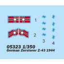 Trumpeter German Zerstorer Z-43, 1944 1:350 (05323)