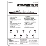 Trumpeter German Zerstorer Z-43, 1944 1:350 (05323)