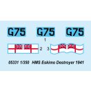 Trumpeter HMS Eskimo Destroyer 1941 1:350 (05331)