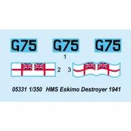 Trumpeter HMS Eskimo Destroyer 1941 1:350 (05331)