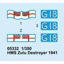 Trumpeter HMS Zulu Destroyer 1941 1:350 (05332)