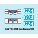 Trumpeter HMCS Huron Destroyer 1944 1:350 (05333)