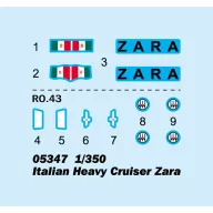 Trumpeter Italian Heavy Cruiser Zara 1:350 (05347)