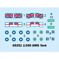 Trumpeter HMS York 1:350 (05351)