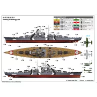Trumpeter German Bismarck Battleship 1:350 (05358)