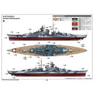 Trumpeter German Tirpitz Battleship 1:350 (05359)