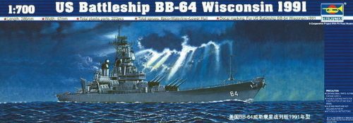 Trumpeter Schlachtschiff USS Wisconsin BB-64 1991 1:700 (05706)