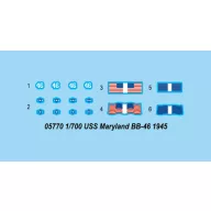 Trumpeter USS Maryland BB-46 1945 1:700 (05770)