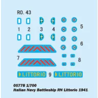   Trumpeter Italian Navy Battleship RN Littro 1941 1:700 (05778)