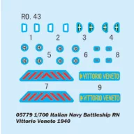   Trumpeter Italian Navy Battleship RN V.Veneto 1940 1:700 (05779)