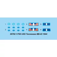 Trumpeter USS Tennessee BB-43 1944 1:700 (05782)