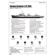 Trumpeter German Zerstörer Z-25, 1944 1:700 (05787)