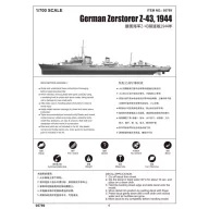 Trumpeter German Zerstörer Z-43, 1944 1:700 (05789)
