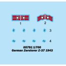 Trumpeter German Zerstörer Z-37, 1943 1:700 (05791)